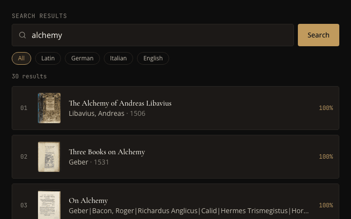 Search Results Panel preview