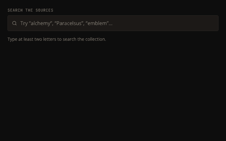 Search-the-Sources preview