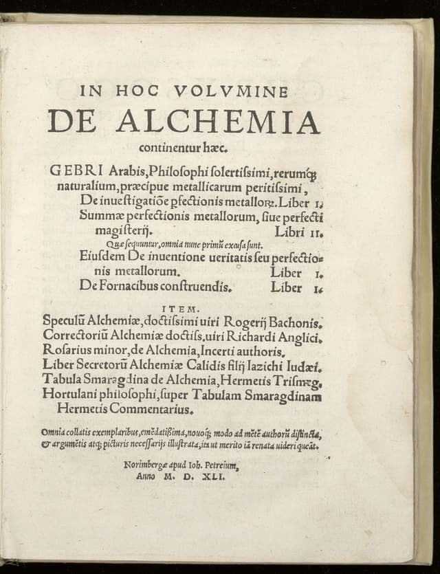 Page from On Alchemy