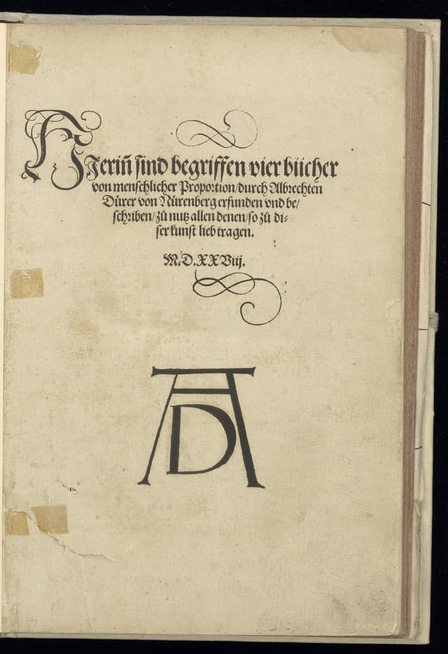 Page from Four Books on Human Proportion